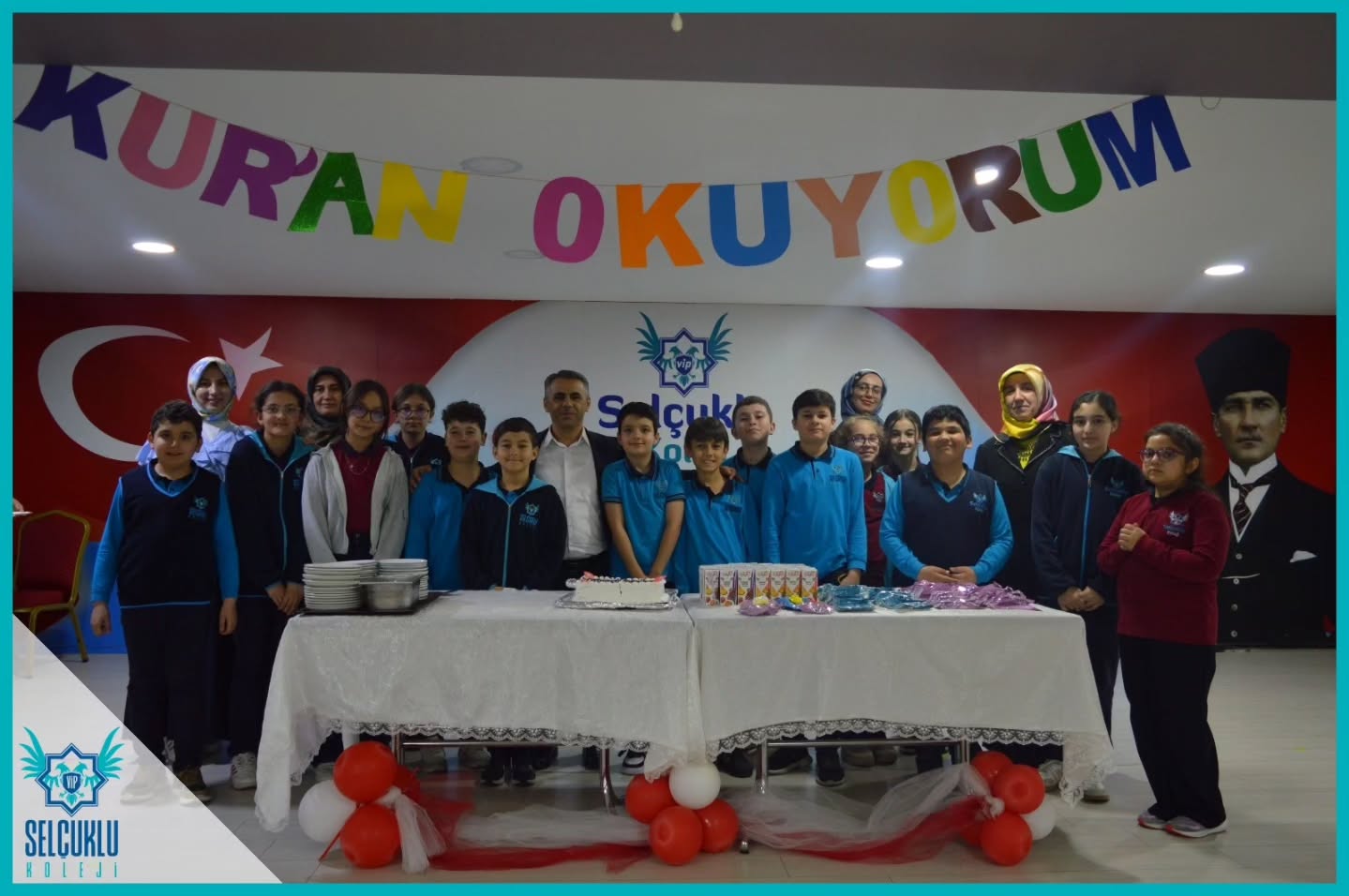 &Ouml;ğrencilerimizden Kur'an ı Kerimi Okumayı &ouml;ğrenenler adına pasta kesildi. 