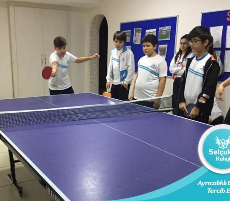 Ortaokul Öğrencilerimiz Arasında Düzenlenen Masa Tenisi Turnuvası Devam Ediyor